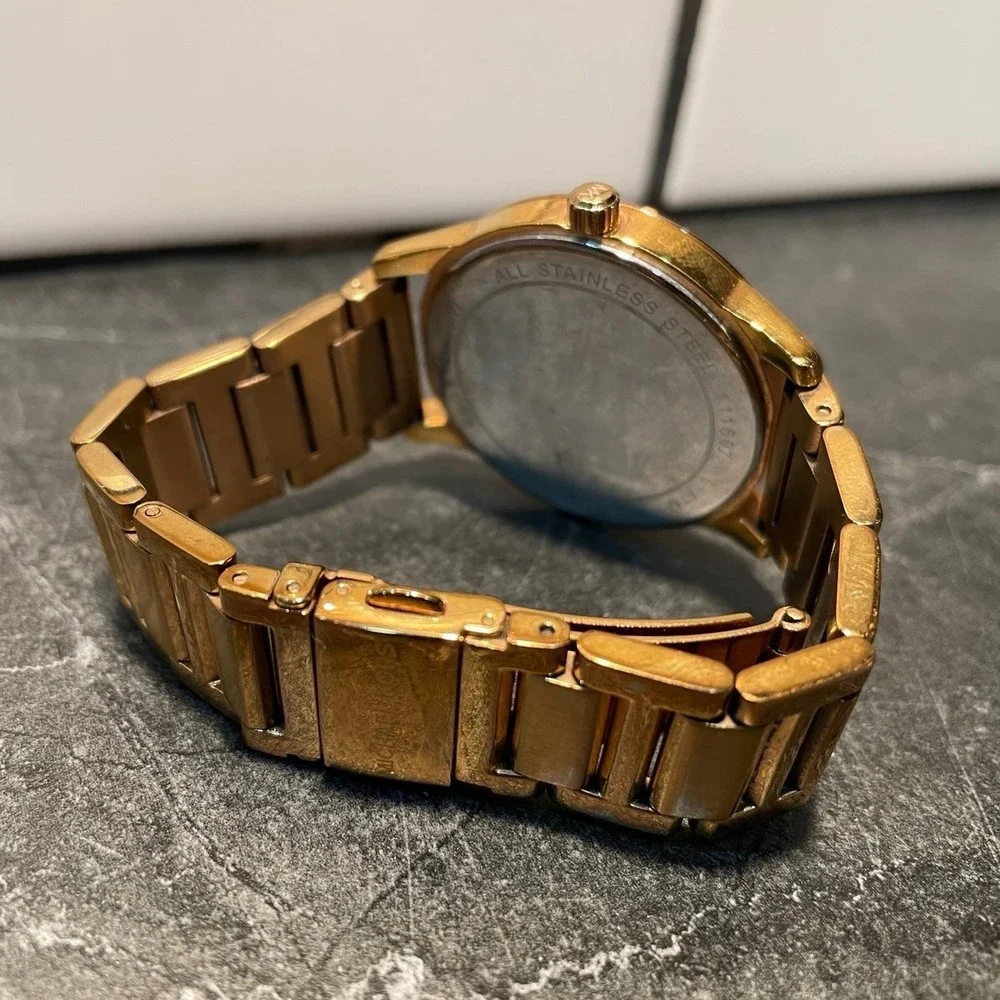 Ladies Copper/Rose Gold Tone Michael Kors Watch with Box - New Battery